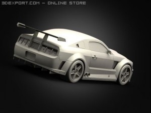 ford mustang gtr 3D Модель