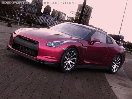 nissan gtr 3D Model .c4d .max .obj .3ds .fbx .stl .blend
