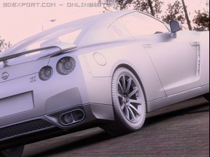 nissan gtr 3D Model