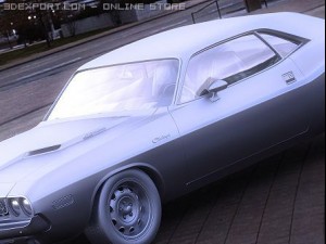 dodge challenger 1970 Model 3D