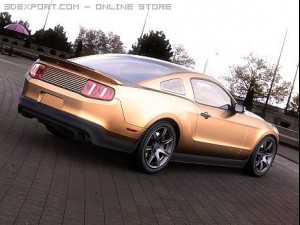 ford mustang shelby gt500 2011 custom 3D Модель