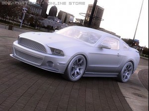ford mustang shelby gt500 2011 custom 3D Модель