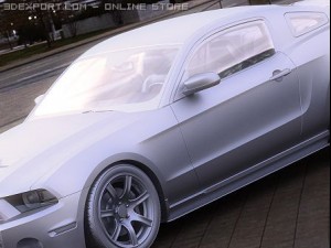 ford mustang shelby gt500 2011 custom 3D Модель