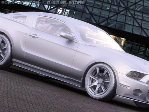 ford mustang shelby gt500 2011 custom 3D Модель