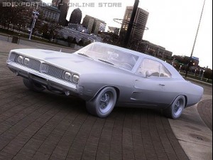 dodge charger rt 1969 3D Model