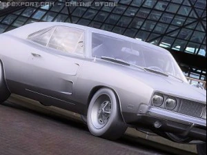 dodge charger rt 1969 3D Model