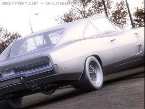 dodge charger rt 1969 3D Model