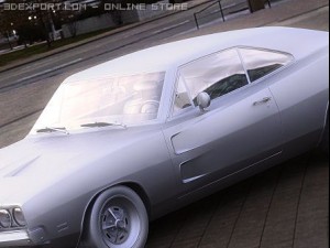 dodge charger rt 1969 3D Model
