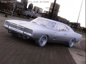 dodge charger rt 1969 gl 3D मॉडल