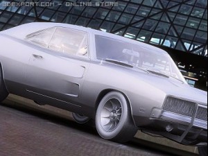 dodge charger rt 1969 gl 3D मॉडल