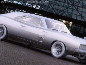 dodge charger rt 1969 gl 3D मॉडल
