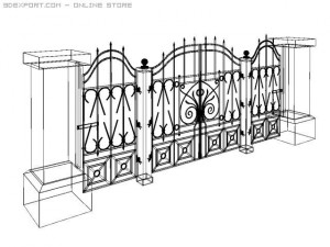 gate 3D 模型