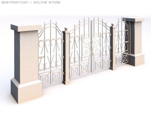 gate 3D 模型