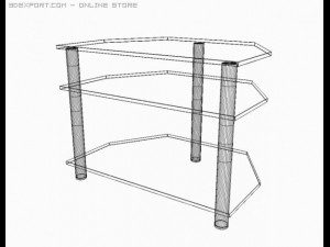glass table Model 3D