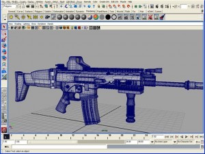 fn scar assault rifle Modelo 3D