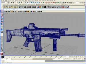 fn scar assault rifle 3D Model