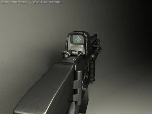 fn scar assault rifle 3D Model