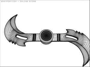 glaive Modelo 3D