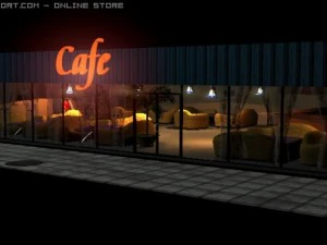 cafe 3D Model