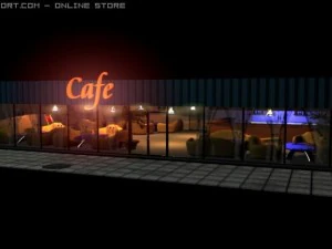 cafe 3D Model