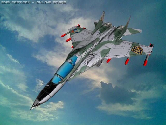 mig29 3D Model .c4d .max .obj .3ds .fbx .stl .blend