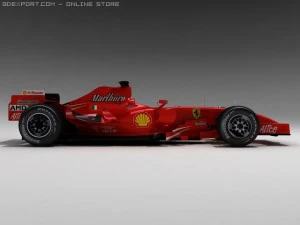 ferrari f1 2008 3D Model