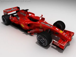 ferrari f1 2008 3D Model