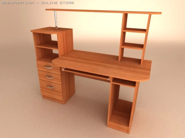 computer table 3D Model .c4d .max .obj .3ds .fbx .stl .blend 