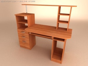 computer table 3D मॉडल