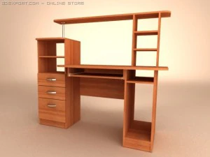 computer table 3D Model
