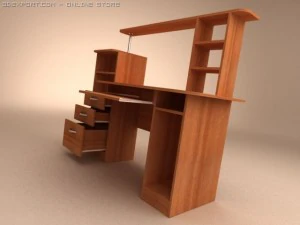 computer table 3D Model