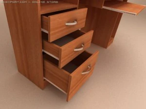 computer table 3D Model