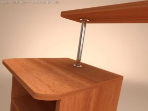 computer table 3D Model