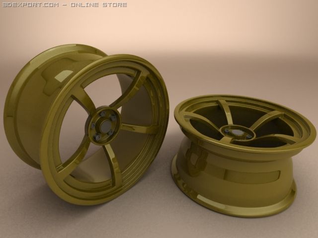 car rim 3D 模型 .c4d .max .obj .3ds .fbx .stl .blend 