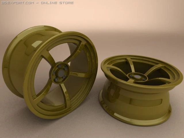 car rim 3D Model .c4d .max .obj .3ds .fbx .stl .blend