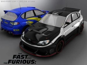 subaru impreza wrx sti 2008 3D Model