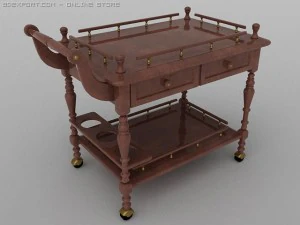 st&oacute;ł do serwowania Model 3D