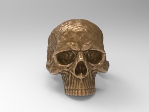 ring skull 3Dプリントモデル
