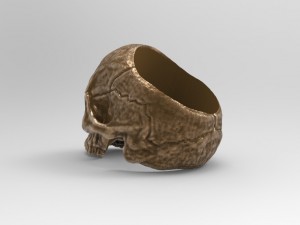ring skull 3Dプリントモデル