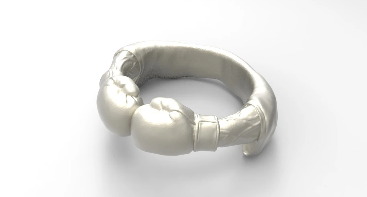 boxing glove ring 3D Print Model .c4d .max .obj .3ds .fbx .stl .blend