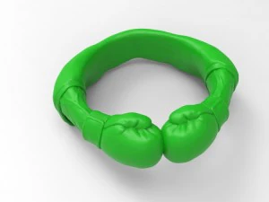 boxing glove ring 3D Print Model