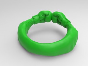 boxing glove ring 3D 프린트 모델