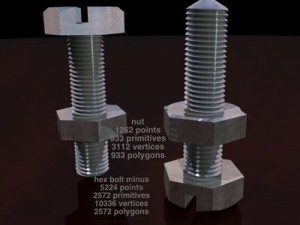 hex bolt minus Modelo 3D
