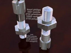 नुकीला फिलिप्स हेड बोल्ट 3D मॉडल