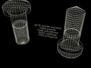 grub screw square 3D Model