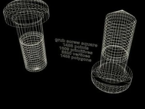 grub screw square 3D Model