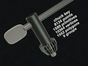 chuck key 3D Model