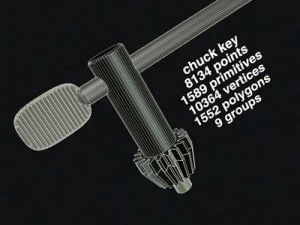 chuck key 3D Model