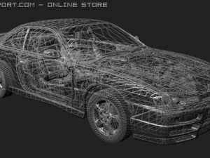 nissan 200 sx 3D मॉडल