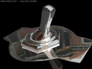 saklar logam Model 3D